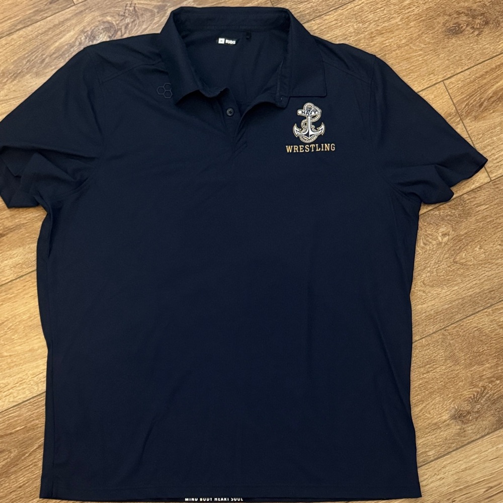 Navy Wrestling Polo Shirt